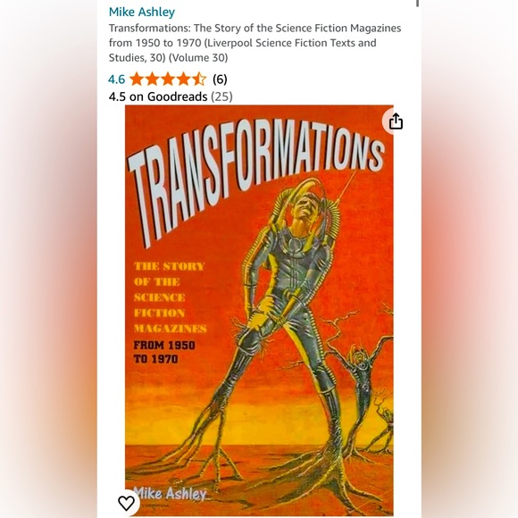 Transformations Story of the Science Fiction Magazines fr. 1950-1970 M. Ashley - Picture 1 of 16